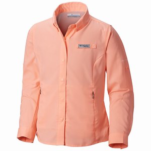 Columbia PFG Tamiami™ Långärmad Tröja Flickor Rosa (KQAIX6184)